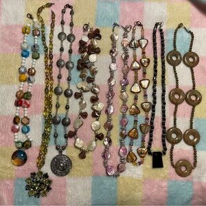 Vintage Hand Crafted Vibrant Beaded Necklace Collection